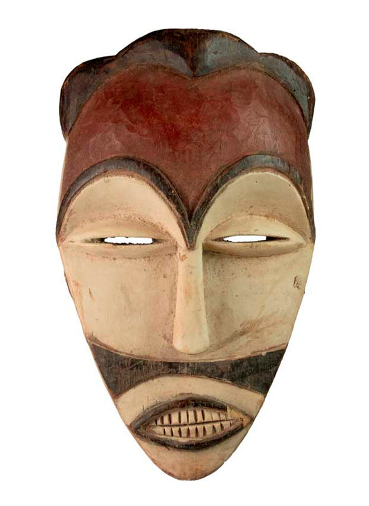 Masque africain Tsogho – Sculpture traditionnelle en bois
