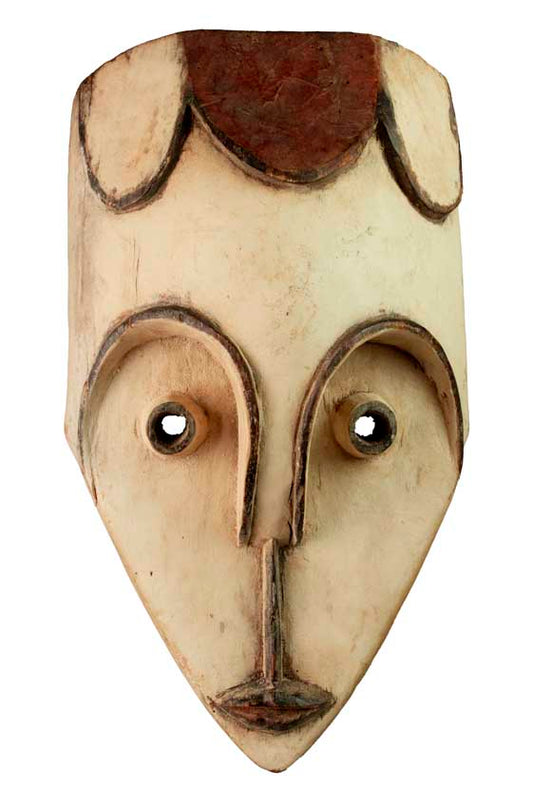 Masque africain Fang en bois et pigments – art coutumier