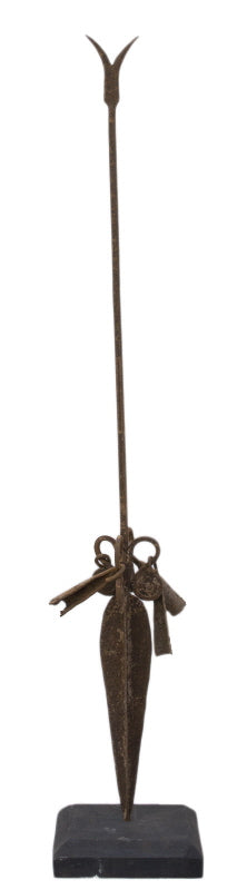 Ancienne monnaie africaine Chamba – Grande pièce en fer du Nigeria