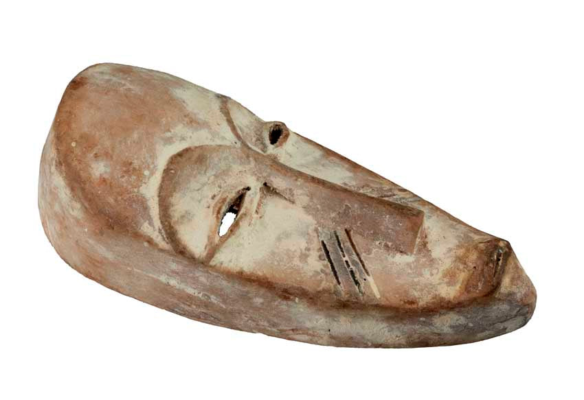 Masque passeport Fang – Masquette africaine en bois 15,5 cm