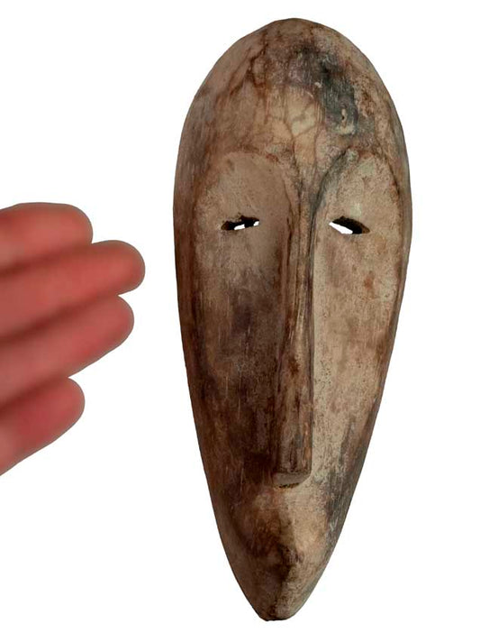 Masque passeport Fang Ngil – Masquette africaine en bois 19 cm