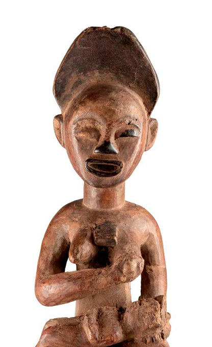 Statue maternité Pfemba (Phemba) Kongo – Sculpture africaine en bois