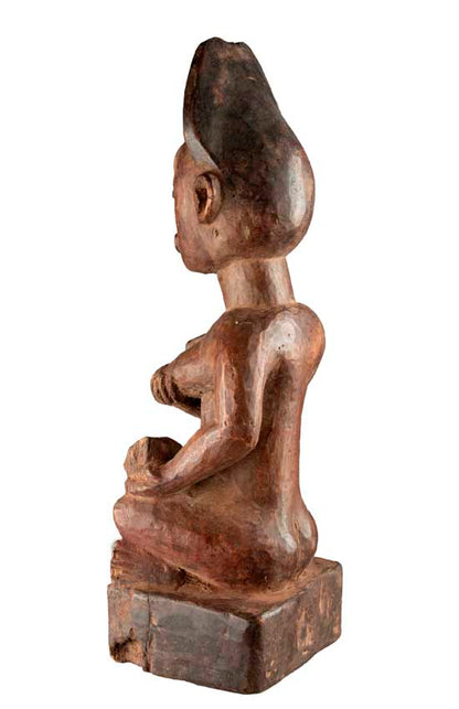 Statue maternité Pfemba (Phemba) Kongo – Sculpture africaine en bois