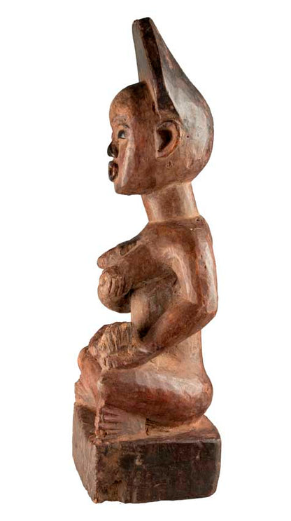Statue maternité Pfemba (Phemba) Kongo – Sculpture africaine en bois