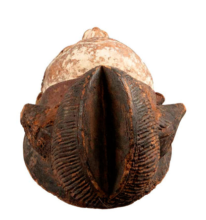 Masque Punu africain en bois – 35,5 cm