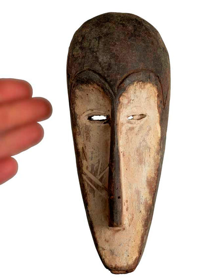 Masque passeport Fang – Masquette africaine en bois 18,2 cm