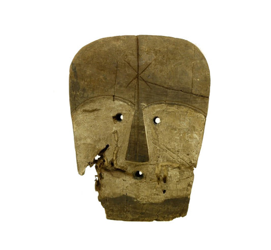 Masque africain Lega – RDC, bois à pigmentation naturelle