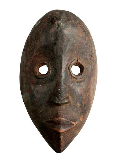 Masque passeport Dan – Masquette africaine en bois 16,5 cm