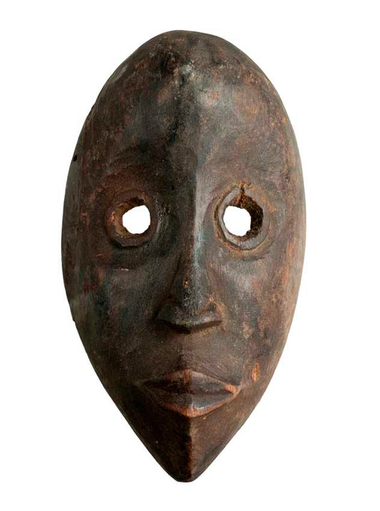 Masque passeport Dan – Masquette africaine en bois 16,5 cm