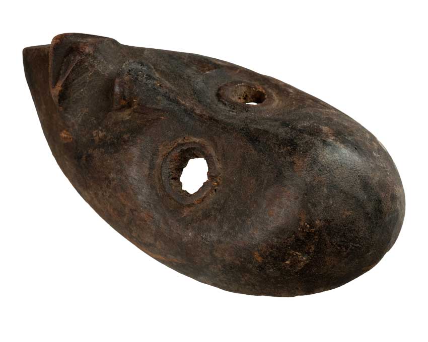 Masque passeport Dan – Masquette africaine en bois 16,5 cm
