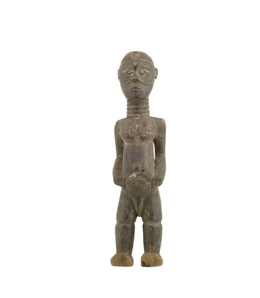 Statue africaine fétiche Baoulé – Art traditionnel de Côte d’Ivoire