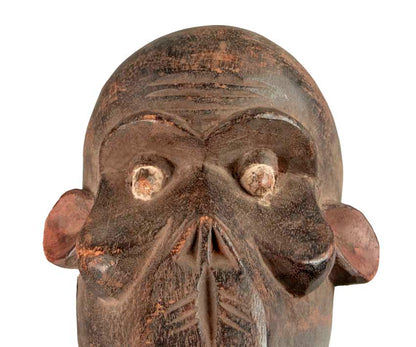 Masque africain Singe Bulu Boulou du Cameroun en bois
