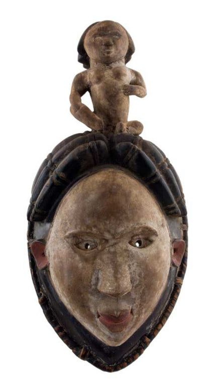 Masque africain Kongo Bakongo – RDC, sculpture en bois