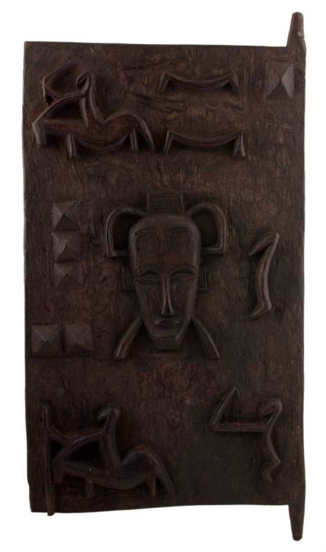 Porte de grenier Sénoufo à mil – Sculpture africaine