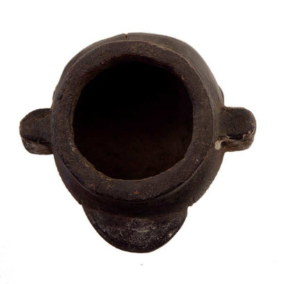 Masque passeport africain miniature en terre cuite – pièce unique