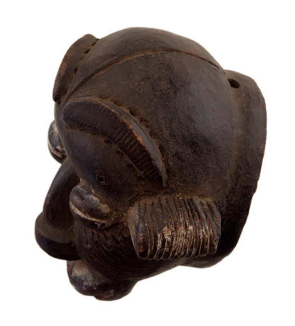 Masque passeport africain miniature en terre cuite – pièce unique