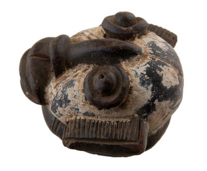 Masque passeport africain miniature en terre cuite – pièce unique