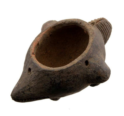Masque passeport africain miniature en terre cuite – pièce unique