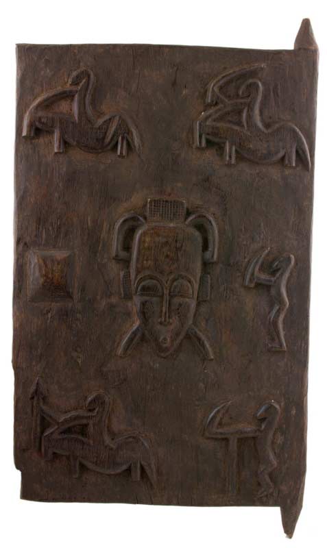 Porte de grenier Sénoufo à mil – Sculpture africaine