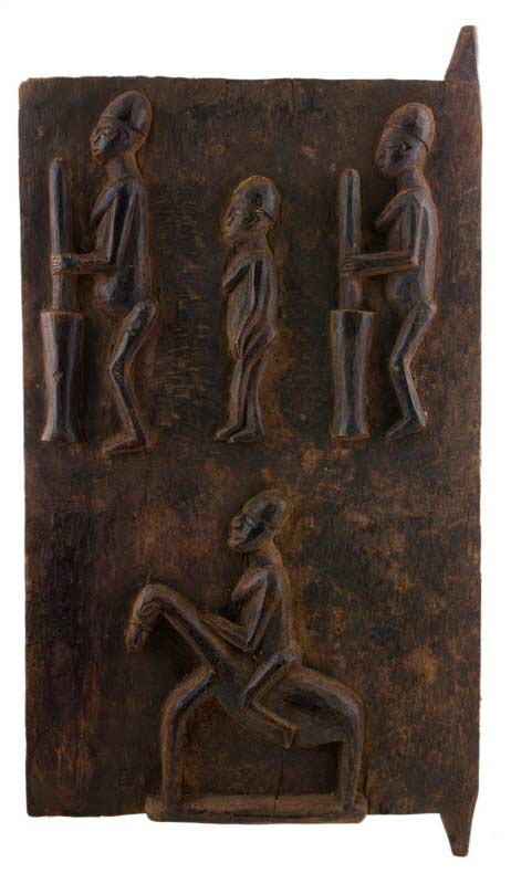 Porte de grenier Sénoufo à mil – Sculpture africaine