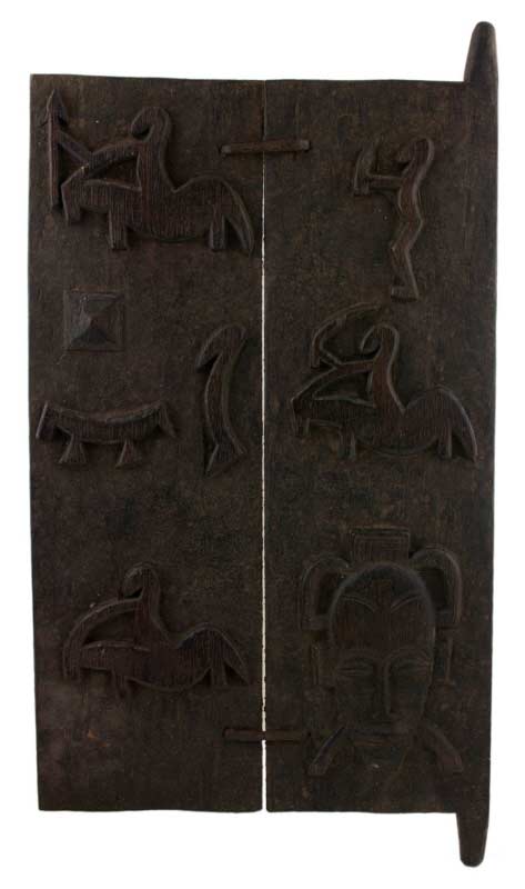 Porte de grenier Sénoufo à mil – Sculpture africaine