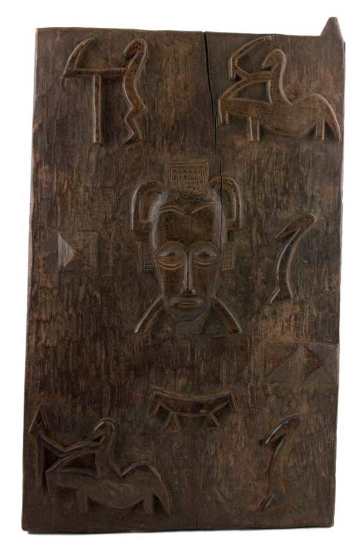 Porte de grenier Sénoufo à mil – Sculpture africaine