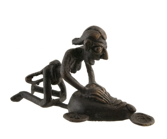 Statuette africaine ancienne en bronze – Cameroun