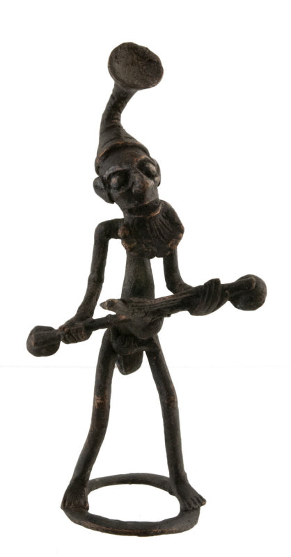 Statuette africaine ancienne en bronze – Cameroun