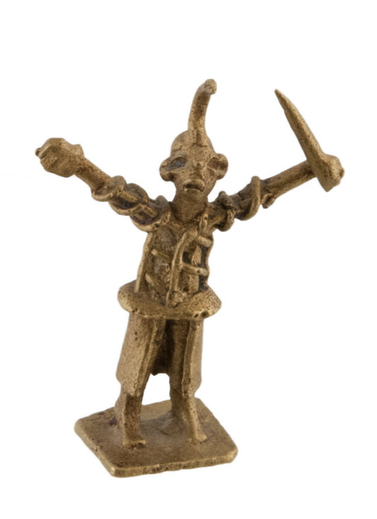 Statuette africaine ancienne en bronze – Ghana