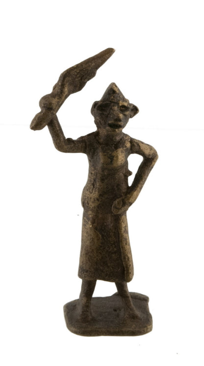 Statuette africaine ancienne en bronze – Ghana
