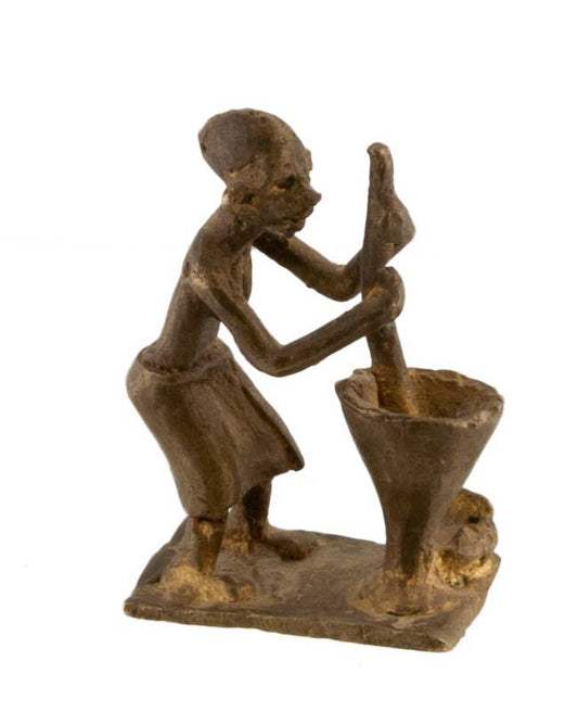 Statuette africaine ancienne en bronze – Ghana