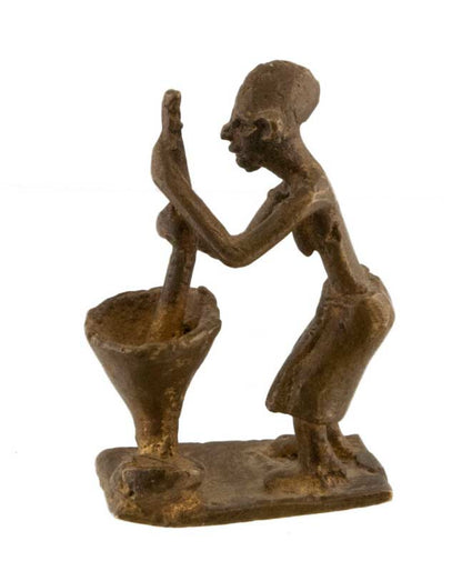 Statuette africaine ancienne en bronze – Ghana