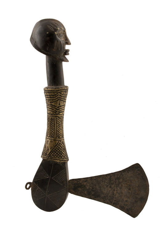 Hache de cérémonie Gelede Yoruba Nago – Art africain du Bénin